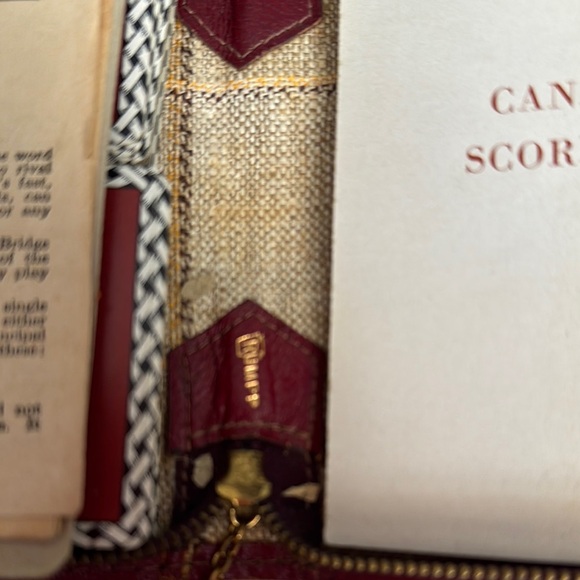 1950’s Vintage Canasta Card Set with Leather Case - Picture 3 of 5